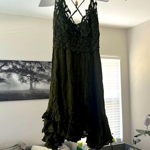 Free People Green Dress